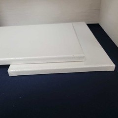 2pc 12×9 White Blank Stretched Canvas Art Painting Surface