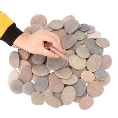 about 97 Pcs 102 Pcs18.2 Pounds Painting Rocks2.26″3.49″ River Rocksflat Sto