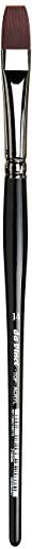 da Vinci Oil & Acrylic 7185K Flat Red/Brown Synthetic Paint Brush, Short Handle