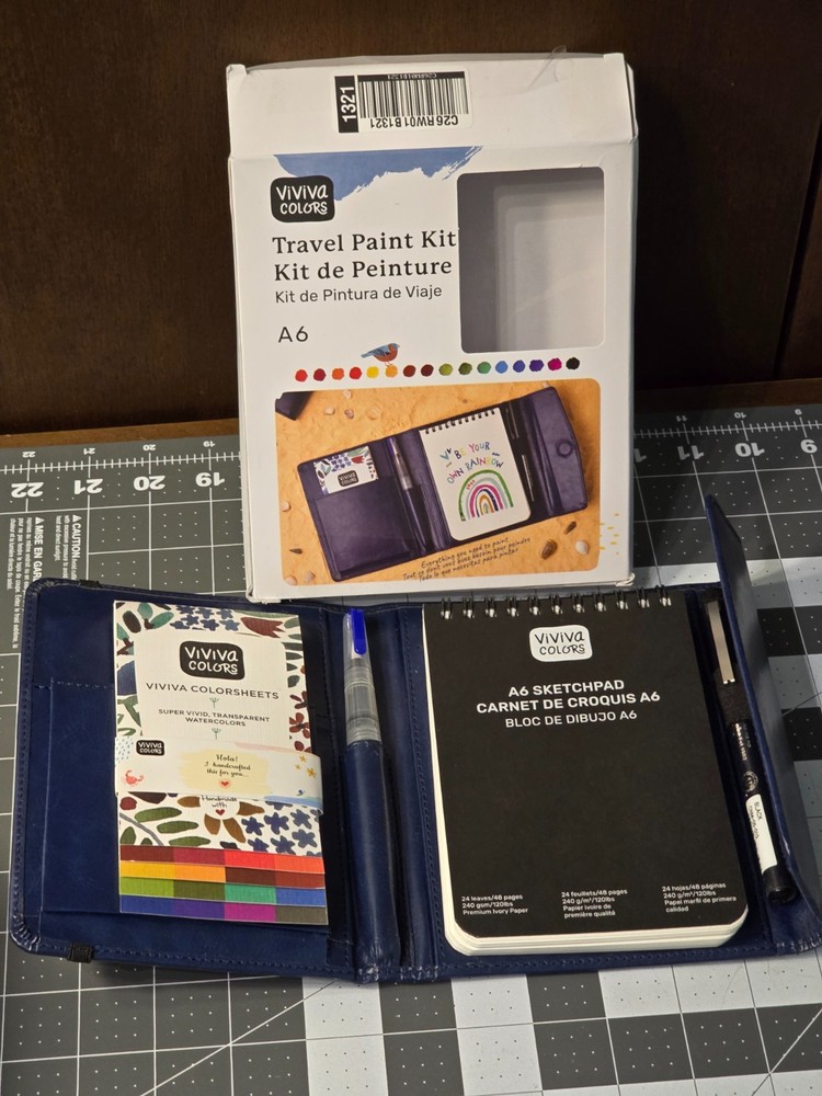 Viviva Colors Travel Paint Kit A6 Travel Art Kit for Adults