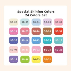 Glitter Pens for Adult Coloring, 24 Colors Special Shining Multi Glitter Pens…