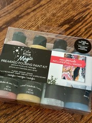 American Crafts Color Pour Magic Pre-Mixed Paint Kit, Cell Magic, Crafts Art Set