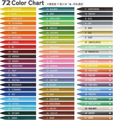 Sakura Crepas Color Pencils, Coupy Pencil, Cubebox, 72 Colors, White, FY72BOX-WH