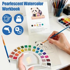 Watercolor Workbook, Water Coloring Book 1 Ounce (Pack of 1), Animal Theme