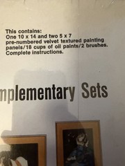 Craft Master Black Velvet Vintage Painting 10X14 Unused Paint by Number – 3