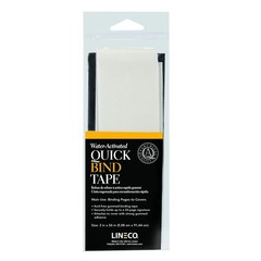 Lineco Quick Bind Book Repair Tape, Water-Activated, Acid-Free, White