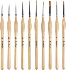 Miniature Paint Brushes, Set of 10 Pcs Paint Brushes for Acrylic Painting, Water