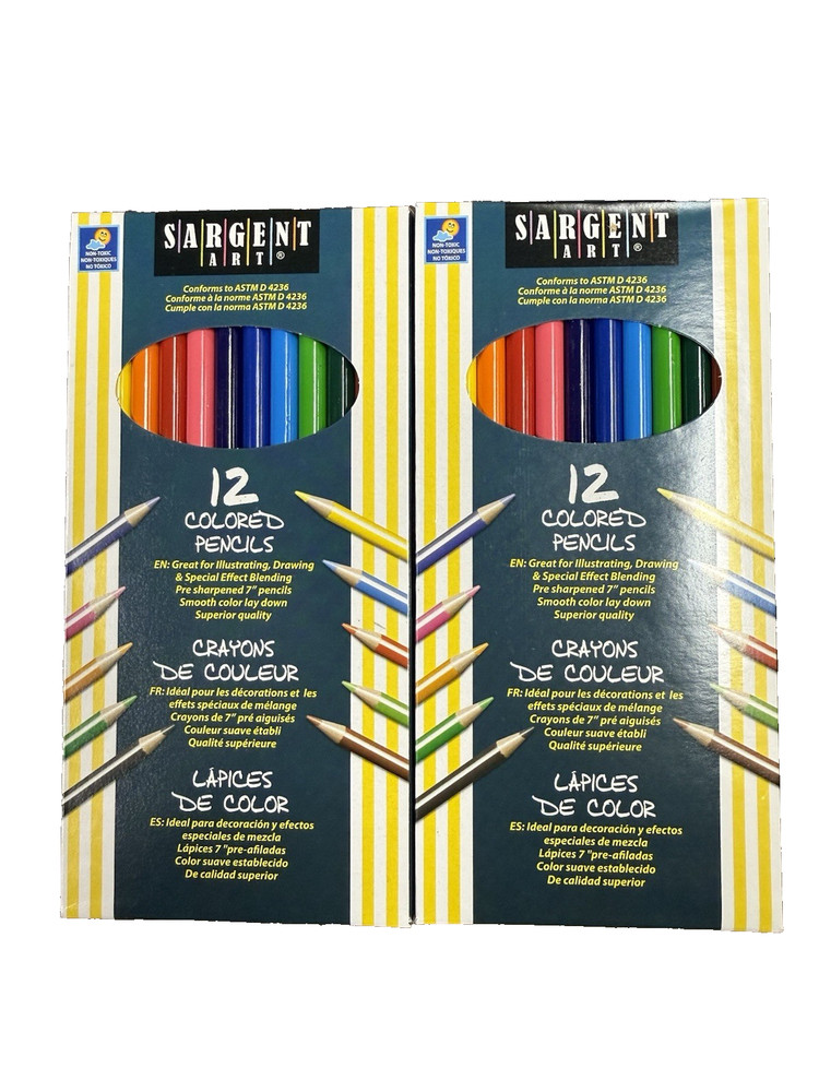 Sargent Art Colored Pencils – 12 Count-2 Pack