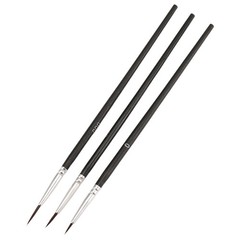 60pcs Detail Paint Brushes, Fine Tip Paint Brush with 3 Sizes 0 00 000 3476