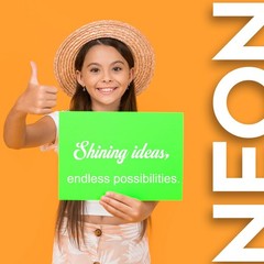 Construction Paper 12X18 In 56 Sheets Neon Paper 7 Color Fluorescent Paper Brigh