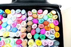 OHUHU 128 Colors Alcohol Markers Oahu Series with Original Case Art Marker Lot