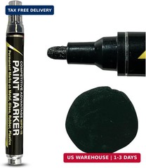 Enamel Paint Markers MPD-15 | MATTE BLACK – 1 Pack | Permanent Marks on Metal, G