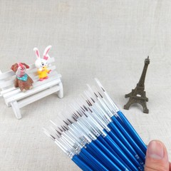 10Pcs Nylon Hair Artists Paint Brush Acrylic Watercolor Round Pointed Tip