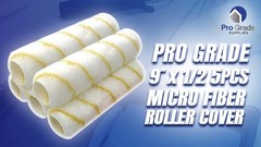 Pro Grade – Paint Roller Covers – 1/2 X 9 Inch Microfiber 5 5 Ea 1/2″ Micro