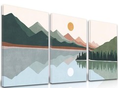 Canvas Art (3 Piece Set) Brand New In Plastic Wrapping (16×12)