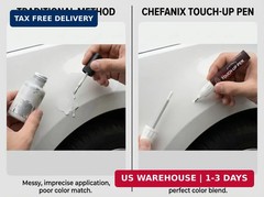 2 PCS Pure Black Touch Up Paint for Cars & Motorcycles – Car Scratch Remover, 2-