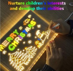 LED Drawing Board LED Light Up Whiteboard 12″x8″