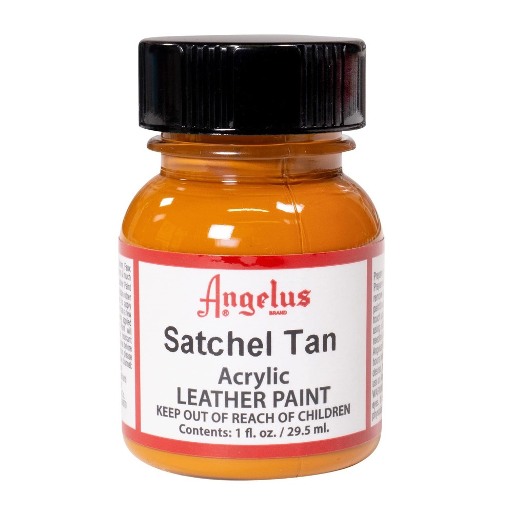Angelus Acrylic Leather Paint, 1 Fl Oz Pack of 1, Satchel Tan