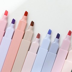6 Colors Soft Head Highlighter Fluo Marker Pen 4mm Nib School Office Stationery