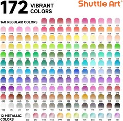 172 Colored Pencils, Soft Core Color Pencil Set for Adult Coloring Books Artist