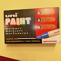 NEW Lot of 3 Uni-Paint WHITE PX-20 Medium Line Oil-Based Permanent Markers 63613