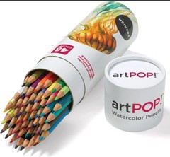 art POP! Watercolor Pencils, 48 Vibrant Colors, Premium Quality, Hexagonal Grip