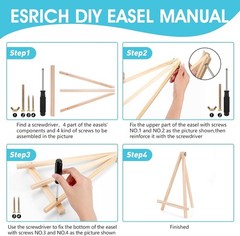 ESRICH 11.8In Wood 11.8 inches (H) x 7.87 (W) x 12 (D), WOOD