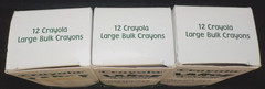 Lot 3 Doz 2004 Binney & Smith For Hallmark LARGE Bulk 36 BLACK Crayola CRAYONS