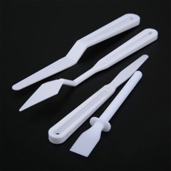 7Pcs/set Artist Tool Plastic Palette Knives Scraper Spatula Shove Art Kits