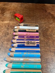 STABILO – Woody 880 3 in 1 Multi-Media Watercolour Pencils – Jumbo Lot of 16