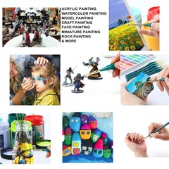 6Pcs Extra Fine Detail Brushes for Model Miniature Painting and Also Acrylic …