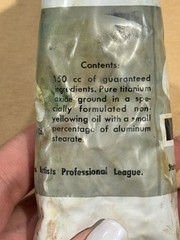 Vintage BOCOUR BELLINI Oil Paint Titanium White – Bocour Artist Colors