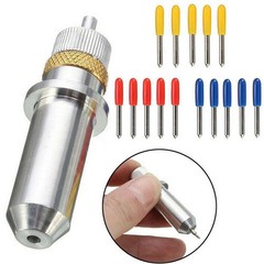 Graphtec Blade Holder + 15Pcs 30° 45° 60° Blades Vinyl Cutter Cutting Plotter J