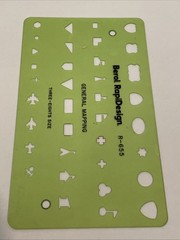 Berol Rapidesign Template – General Mapping Symbols – R-655