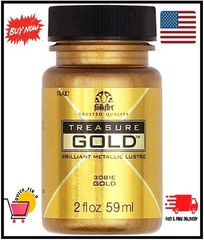 Folk Art Treasure Gold BRILLIANT METALLIC LUSTRE CRAFT PAINT Gloss Sheen MULTI-S