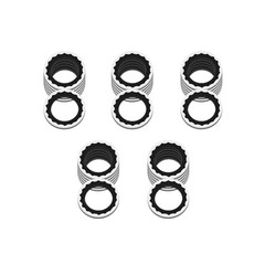 30PCS A/C Compressor Seal Washers Kit, Air 30PCS 15.2mm*28.5mm (Black)