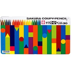 Sakura Crepas colored pencils, 30 colors, in a tin case (FY30)