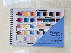 HG Art Concepts Painter’s Color Diary Watercolor book — Opened, 1 Sheet Used