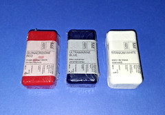 R&F (3 PACK) Encaustic Paint Handmade Traditional Red/Blue/White 40 ml RF#1010
