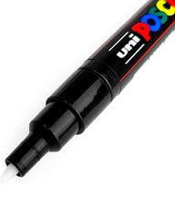 – Ultra Fine to Fine Paint Marker Pens Set – PC-1MR, PC-1M, PC-3M – Black Ink…