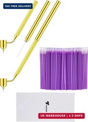 Tondiamo 100 Pack 0.5 mm Touch up Paint Brushes Repair Pen Gold Paint Applicator