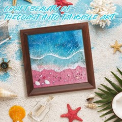 Ocean Clear Epoxy Resin Art Kit Beginner DIY Painting Tools Frames Craft Gift