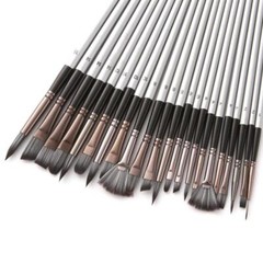 Nylon Hair Wooden Handle Watercolor Paint Brush Pen Painting Art Paint Brushes