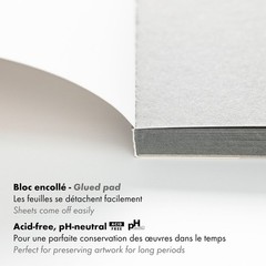 Clairefontaine 975809C Painton Grey Paper Pad 250 G A4 30 Sheets