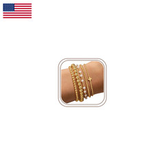 Yoosteel Gold Beaded Bracelets Set For Women – Mothers Day Gifts For Mom Wife