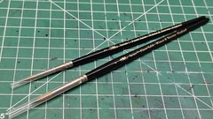 Lot Of 2 Winsor & Newton Series 7 Kolinsky Sable Artist Brushes Sizes 2 & 4