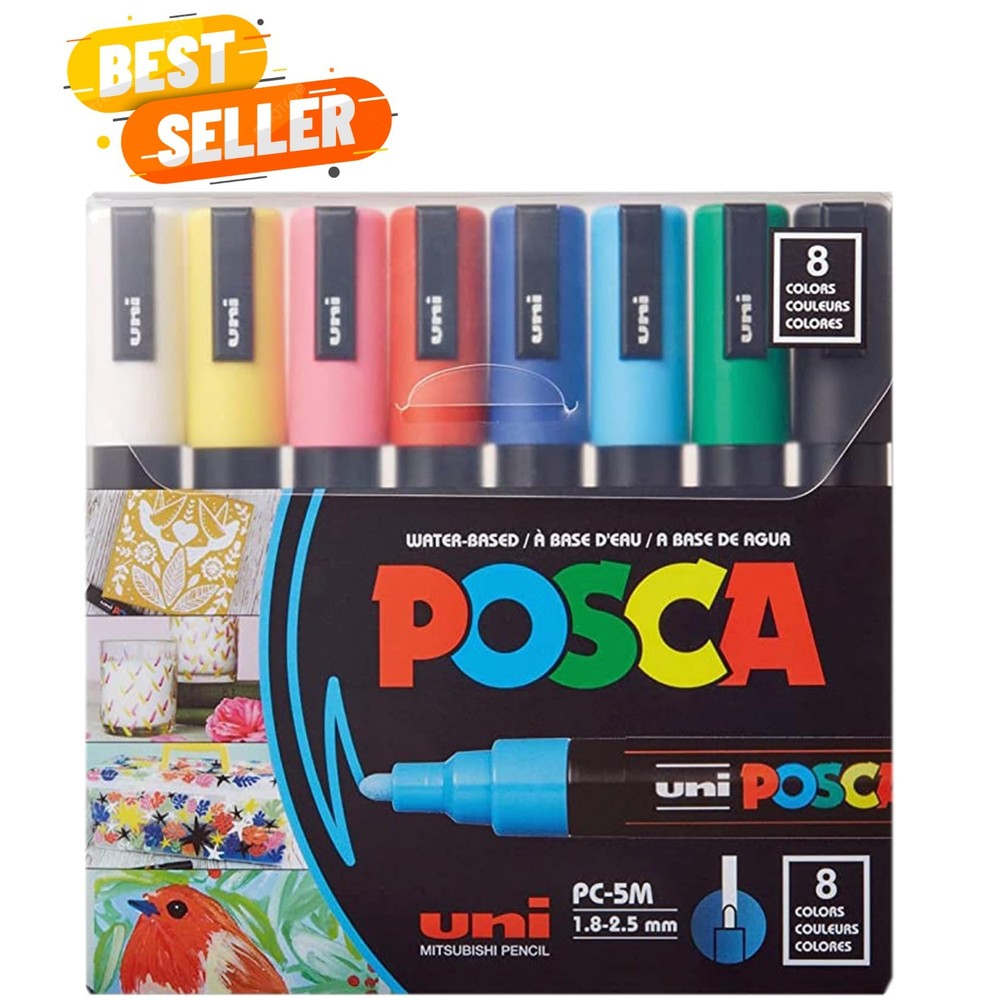 Assorted Colors Acrylic Paint Markers Set: Safe for Kids, Perfect for Art