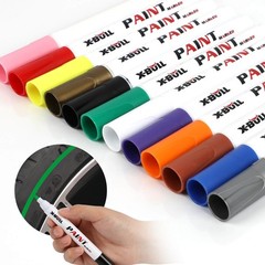 X-BULL Multicolor 12Pcs Waterproof Permanent Paint Marker Pen For Car Tyre Tire