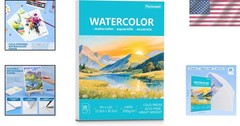 Versatile Watercolor Sketchbook 9 Inch x 12 Inch 300gsm for Artists and Amateurs