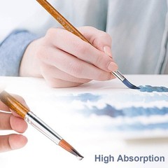 Artist Watercolor Paint Brushes in 12 Sizes – Ideal for Various Mediums